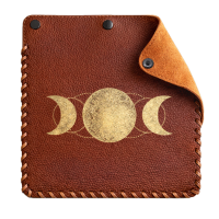 Crossbody bag cognac - interchangeable front panels